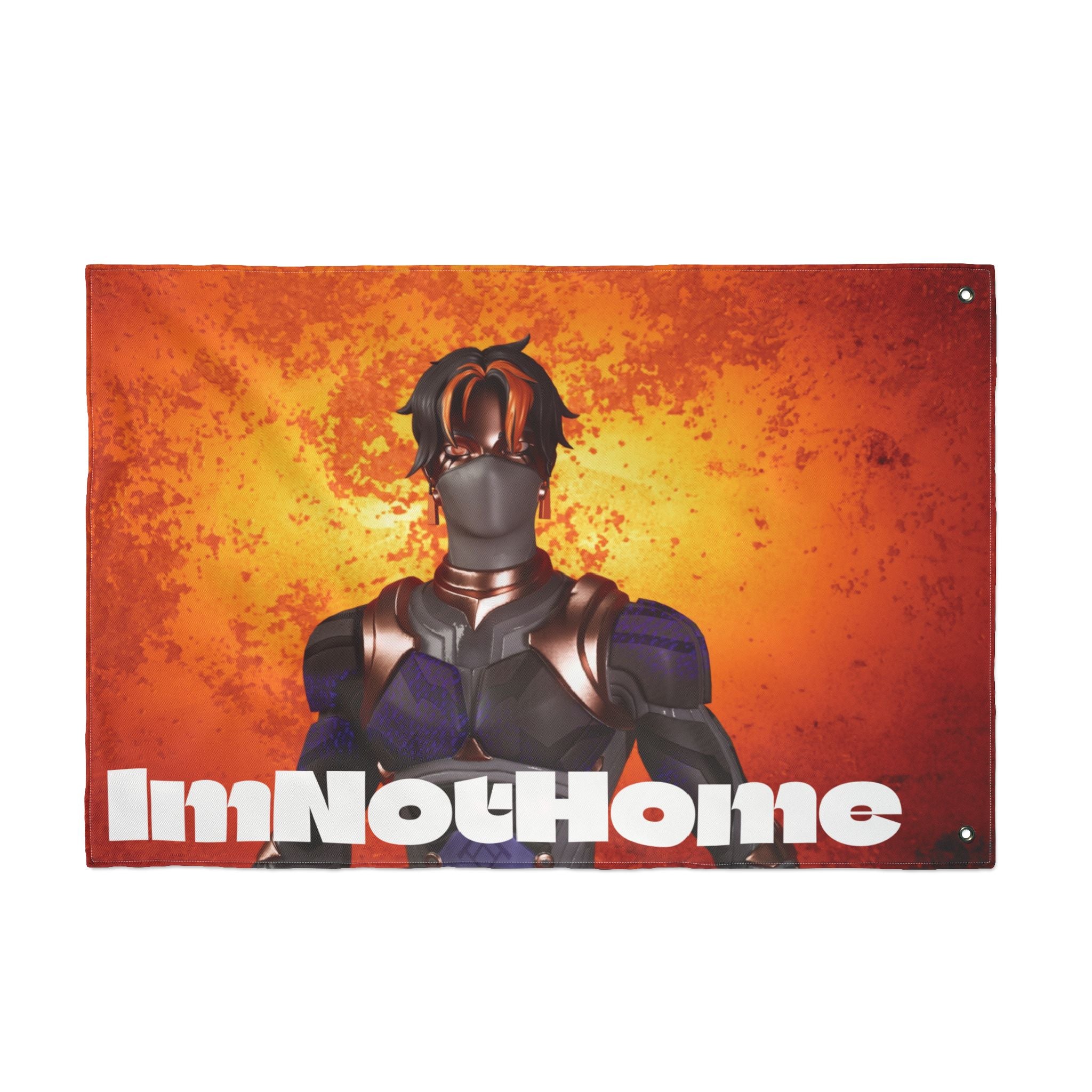 Double-Sided Flag — ImNotHome Broken Man