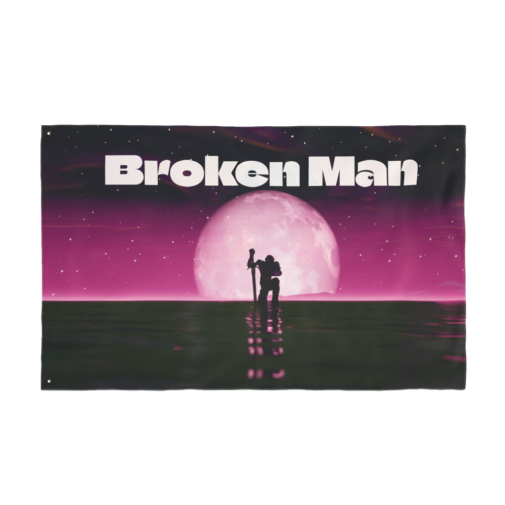 Double-Sided Flag — ImNotHome Broken Man