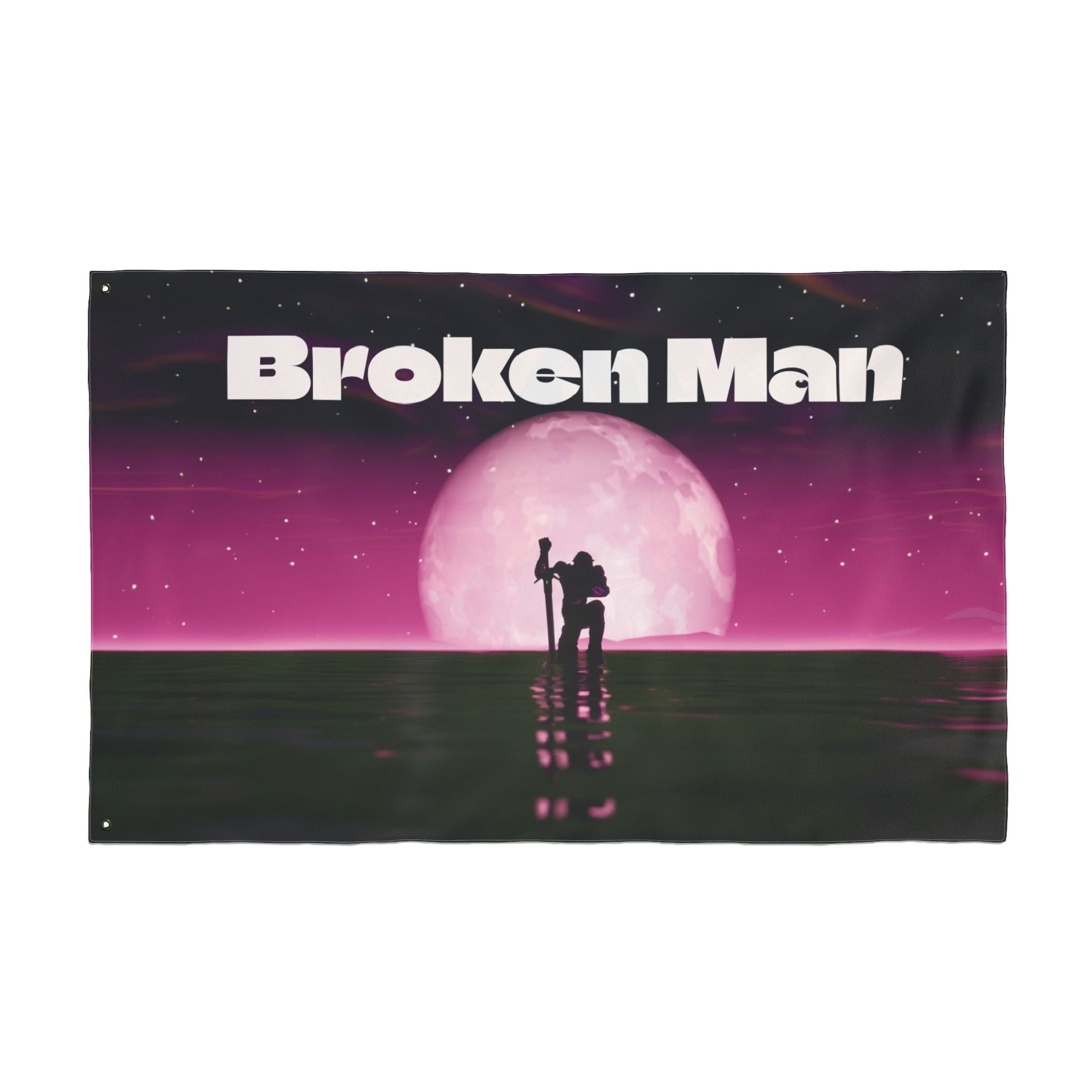 Double-Sided Flag — ImNotHome Broken Man