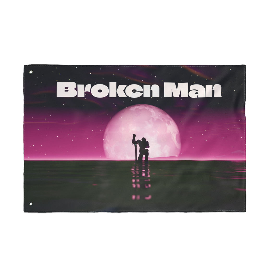 Double-Sided Flag — ImNotHome Broken Man